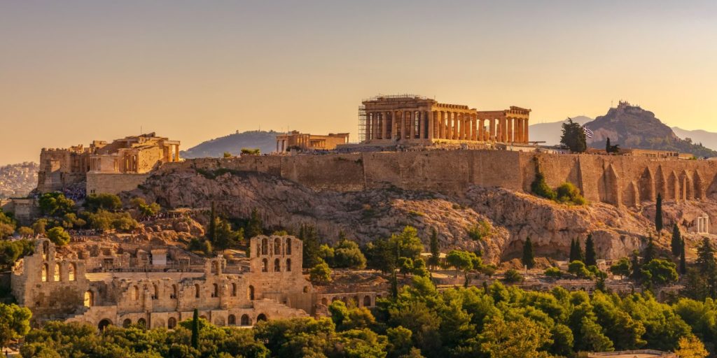 Die Akropolis in Athen, Griechenland.